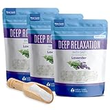 Deep Relaxation Bath Soak Epsom Salt With Lavender Essential Oils & Vitamin C - 100% All Natural No Perfumes & Dyes - Relieve Tension & Stress Naturally