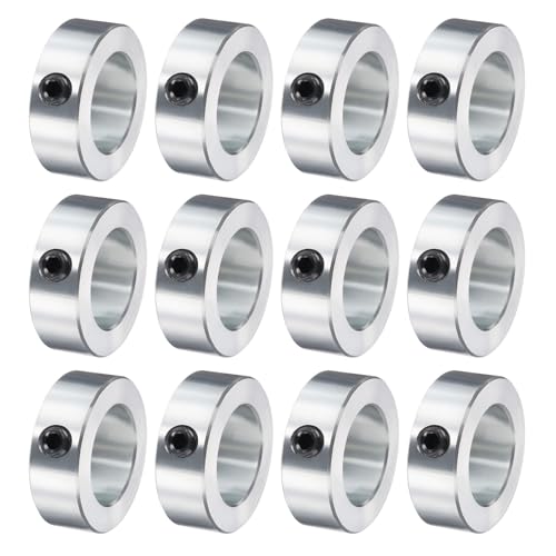 Collier de serrage d'essieu 3.8 cm uxcell en acier au carbone zingué Lot de 12
