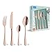 Produktbild Amefa AUSTIN KUPFER Besteckset 24-teilig | PVD-veredeltes goldenes Besteck Set | farbigesTafelservice 18/0 Edelstahl rostfrei | Besteck Set 6 Personen | Besteck kupfer spülmaschinenfest