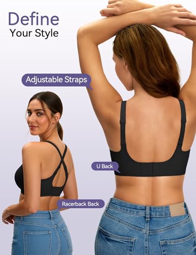 NIASOUL Wireless Bras for Women, No Underwire Seamless Push Up T-Shirt Bra - image 2