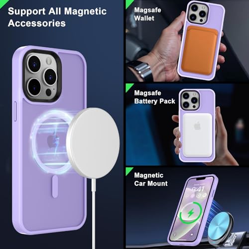Image of MOCCA Magnetic Shockproof for iPhone 12 Pro Max Case,Light Purple