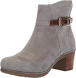 Dansko Women's Hartley Ankle Boot, Grey Nubuck, 40 M EU (9.5-10 US)