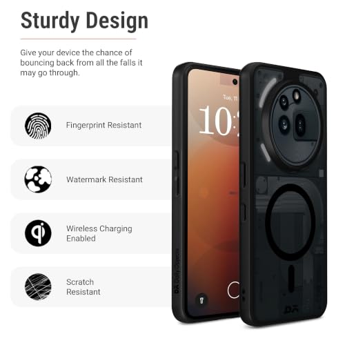 Image of DailyObjects Nimbus 2.0 Magnetic Phone Case Cover Compatible with Nothing Phone (3a) Pro | Wireless Charging Slim Back Cover | 2 Layer Edge Protection & Shockproof