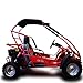 TRAILMASTER Mid XRX/R - Deluxe Go Kart Buggy with Reverse, Full roll cage and Safety Harness, Ages 10 and up, 196 CC Electric Start. (Red)
