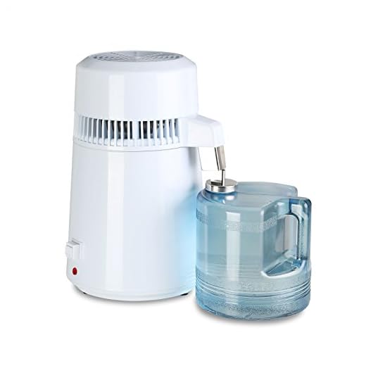 CNCShop Purificateur d'eau distillateur d'eau en acier inoxydable 4 l