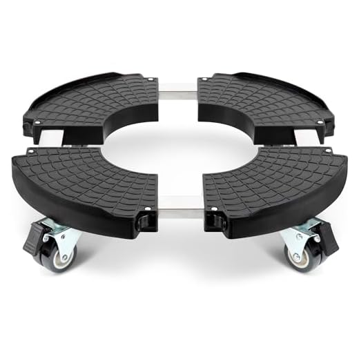 Porte Plante a Roulettes Réglable 40-54cm - charge max 200 kg - WEIBIDA