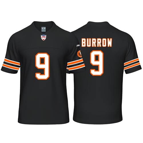 Custom Mens/Youth Football Joe Stitched T-Shirt for Sports Fan Burrow Black No Brand/Logos