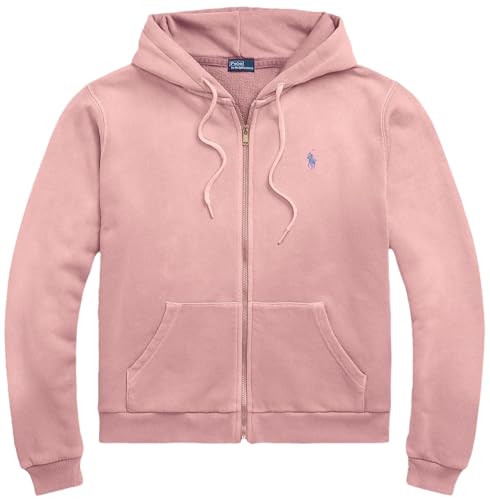 Polo Ralph Lauren レディース フルジップパーカー, Rl Pink Sand, X-Small