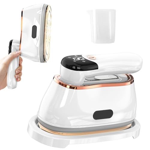 Stiratrice a Vapore Verticale 2-in-1 Portatile 1000W - Ferro da Stiro a Vapore con Serbatoio 150ml Rimovibile, 1000W Stiratole Verticale Portatile, Riscaldamento Rapido 20 Secondi, Compatto Stiratrice a Vapore Verticale 2-in-1 Portatile 1000W - Ferro da Stiro a Vapore con Serbatoio 150ml Rimovibile, 1000W Stiratole Verticale Portatile, Riscaldamento Rapido 20 Secondi, Compatto