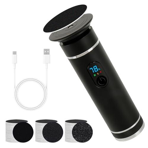 Callus Remover, Electric Test Winner, Professional Electric Callus Remover with 2 Adjustable Speeds and 60 Pieces Replacement Sanding Pads for Dead Hard Cracked Skin Callus Remover, Electric Test Winner, Professional Electric Callus Remover with 2 Adjustable Speeds and 60 Pieces Replacement Sanding Pads for Dead Hard Cracked Skin
