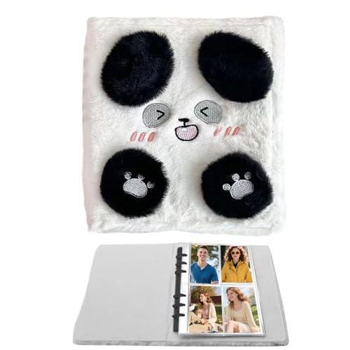 Libro de encuadernación de imágenes - Carpeta de tarjetas de peluche | Lindo coleccionista de tarjetas, aglutinante, álbum de fotos organizador para hombres, mujeres, niñas, jóvenes, adolescentes