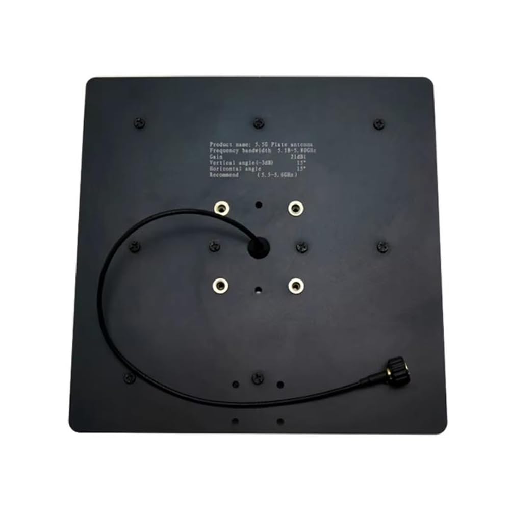 Maple Leaf Wireless 5.5G 21dBi Direcional Plate Antenna 5.18-5.80GHz Enhanced Distance Strong Signal for FPV Drone VTX Solo HM30 (1PC RP SMA-AAT 21DB)