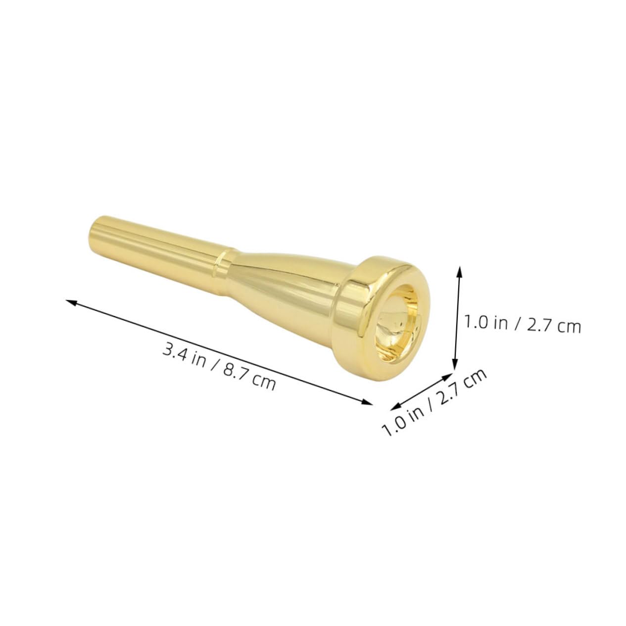 ERINGOGO 2Pcs Trumpet Mouthpiece Replacement for Wind Instruments Lightweight and Portable Beginner Friendly Elegant Design for Musicians the Go Compatible with Alto Sax