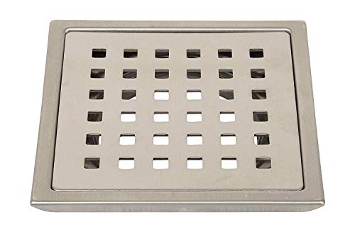 Image of Aquieen Stainless Steel Bathroom Floor Water Drain Grating (Floor Jali) (Gratings with Anti-Cockroach, Arrossa)