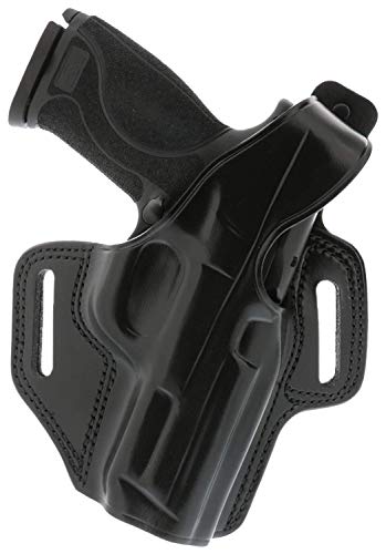 Galco Fletch High Ride Belt Holster For 1911 5-Inch Colt, Kimber, Para, Springfield (Black, Right-Hand) #TOP6