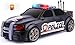 ArtCreativity Ambulance n' Police Car Toys for Kids Realistic Lights n' Sirens, Friction Powered, Openable Trunk, Removable Stretcher, Doors Open