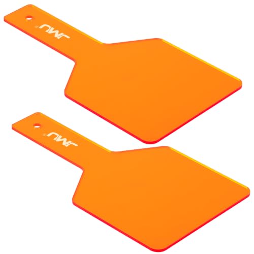 JMU 2 Pcs Dental Curing Light Shield Handheld, Transparency, Orange