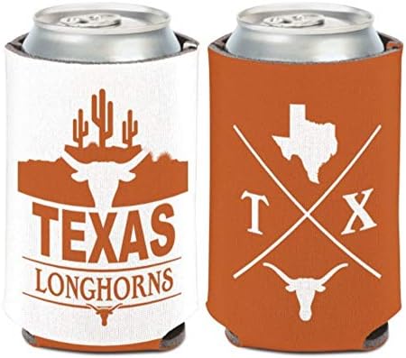 NCAA Texas Longhorns Can Cooler 1-Pack 12 oz. 2-Sided Design image 2