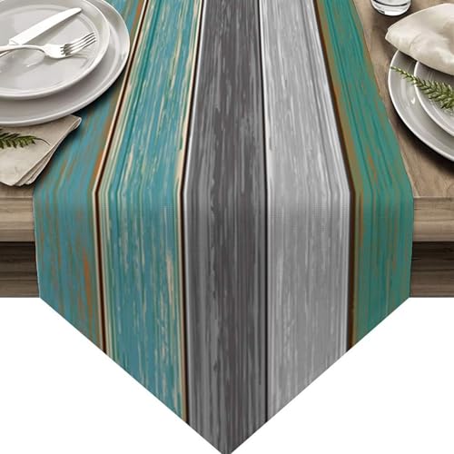 Chemin de table longue table protégeant votre mobilier avec style moderne lavable - 2