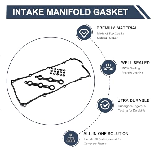 Image of 11121703342 Valve Cover Gasket Set Fits for 1996-1998 BMW 323i 328i 328is 528i M3
