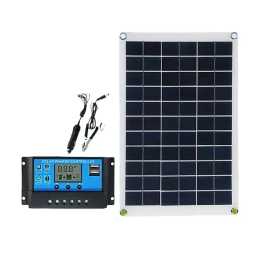 Panel solar flexible 100W y controlador 100A para carga de bateria 12V en furgoneta camper 2