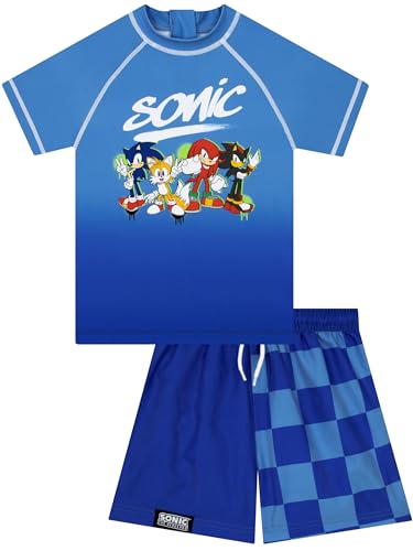 Maillot de bain garçon Sonic ensemble de bain 2 pièces résistant au chlore