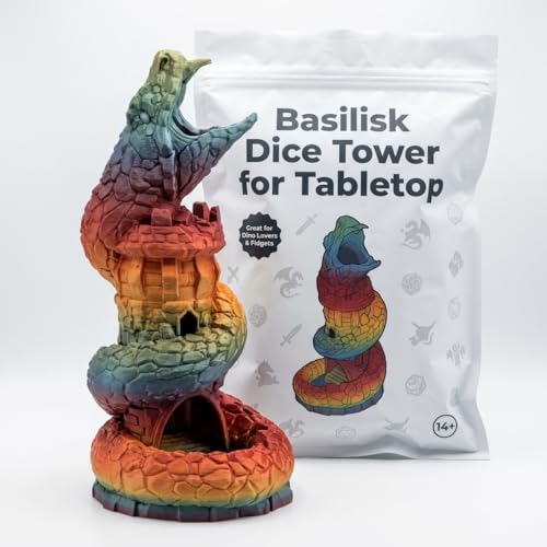 Basilisk Dragon Serpent Collectible Figurine - 3D Printed in Canada