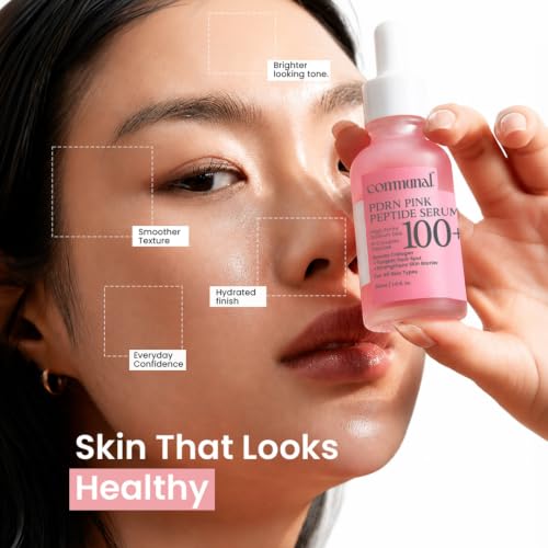 Image of Communal PDRN Pink Peptide Face Serum 30ml with Multi Peptide Complex & Sodium DNA | Collagen Boosting, Brightening & Dark Spot Serum for Glowing, Firm & Youthful Skin