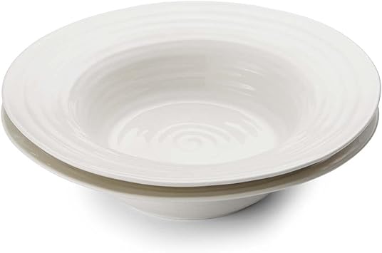 Portmeirion Sophie Conran Bistro Bowl, White, Set of 2