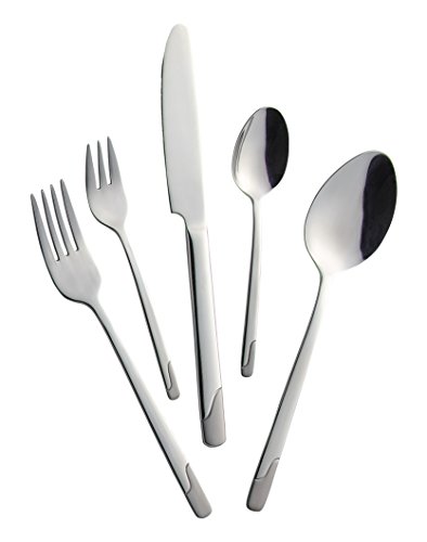 Mulex 200934 M/60 Ménagère 60 pièces en Acier Inoxydable, Argent, 22 x 4 x 2 cm Cover