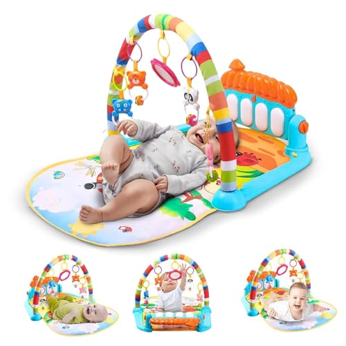 Image of Uonibaby by StarAndDaisy Play Gym for Babies 0 to 12 Months Multi-Function Baby Play Gym Piano & Activity Fitness Rack Play Gym for Baby