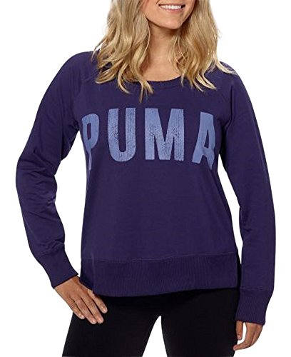 Haut Puma manches longues pour femme style Crew casual bleu marine Astral Aura