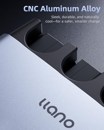 Image of llano 65W 4-Slot EN-EL15C Charger for Nikon Z8, ZR, Z7II, Z5II, ZF, Z6III, D850, Z7, Z6II, Z6, D7500, D750, D7200, Heat Dissipation CNC Aluminum Body, Touch LED Display, 15W Reverse Charging