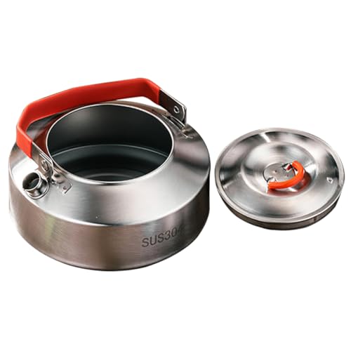Unomor Wear-resistant Water Kettle Tea Kettle Stovetop Whistling for Rv Cookware Outdoor Camping Cookware Stove