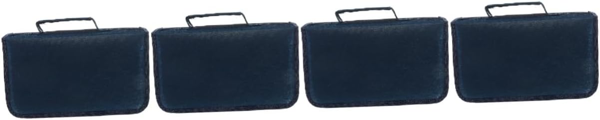 4pcs Cd Storage Box Capacity Cd Case Holder Organizer Rectangle DVD Case