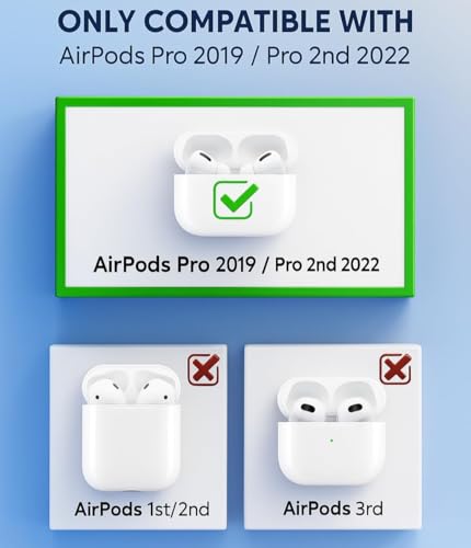 Image of Cartoon Silicone Case Compatible with Apple AirPods Pro 2 Case Cover - Cute 3D Shockproof 360 Protective Skin Cover with Keychain | AirPods Pro 2nd Gen Case (J-Don Red)