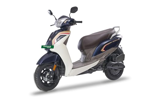 Image of Ampere Magnus Grand Electric Scooter by Greaves | 118 km IDC Range | Safest LFP Battery with 5-Year / 75,000 km Warranty | Colour: Festive Ocean Blue (Ex Showroom)