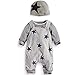 Sunday Neugeborene Baby Kleidung Mädchen Jungen Set Langarm T-Shirt Top + Overall Hose +Hüte Outfits Unisex Baby Kleidung Set Herbst Winter Kleidung 0-6 Monate