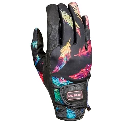 Dublin Feather Print Riding Gloves Cover