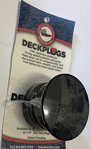 Bob's Machine 311-000001BK Deckplugs Pedestal Seat Plug - 1.77", Black -  3005.8889