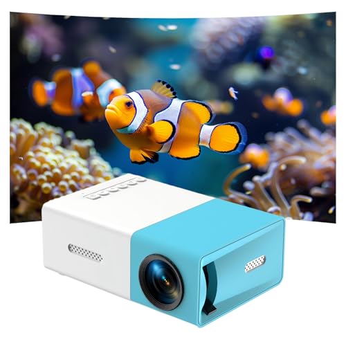 Mini proyector 720P HD portátil para dormitorio, YG300, pequeño proyector de cine en casa con puertos HDMI/USB/AV/audio, 180 lúmenes ANSI, pantalla de hasta 150' para películas, TV, juegos y más