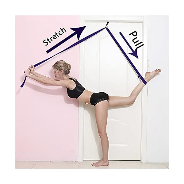 tchrules-Leg-Stretcher-Stap-Door-Flexibility-Stretching-Leg-Strap-Great-for-Ballet-Cheer-Dance-Gymnastics-or-Any-Sport-Leg-Stretch-Door-Flexibility-Trainer-Premium-Stretching-Equipment Door Leg Stretcher, Door Flexibility & Stretching Leg Strap - Great for Ballet Cheer Dance Gymnastics or Any Sport Leg Stretcher Door Flexibility Trainer Premium Stretching Equipment (dark purple)