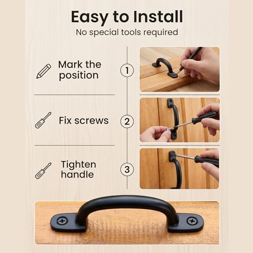 Image of Mix&Match 4inch Drawer Handles | Black Matte Finish Pull Knob Pack of 1