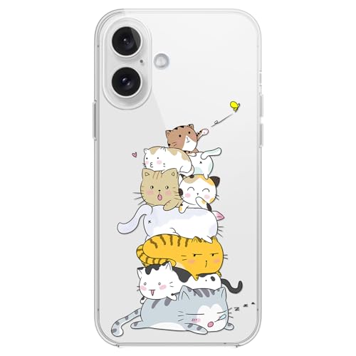 Coque iPhone 16 chat mignon FancyCase idée cadeau originale