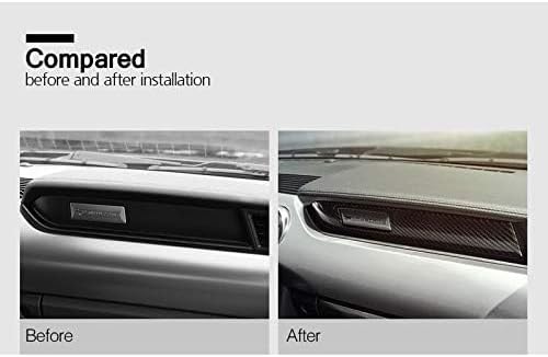 Miniatura 7 de GZXinWei Tira de Decoración de Tablero de Fibra de Carbono para Interior de Automóvil Pegatina de Estilo de Coche Panel de Moldura Accesorios para
