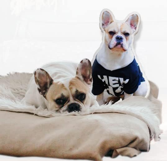 Miniatura 4 de Almohada personalizada con forma de mascota, almohada de fotos, impresión de doble cara (12 pulgadas, morado, patrón de animal)