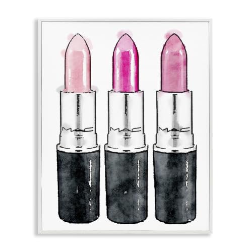 Image of 'Three Pink Lipsticks'| Framed Giclee Art