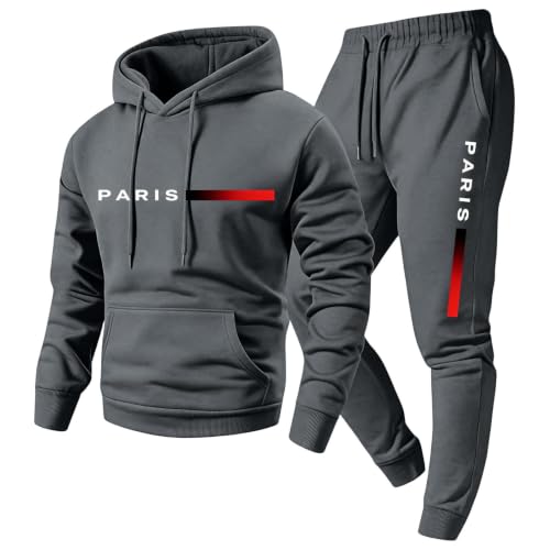 Mens Sweatsuits Baggy Hoodies Jogger Sweatpants Jogger Running Sets - image 2