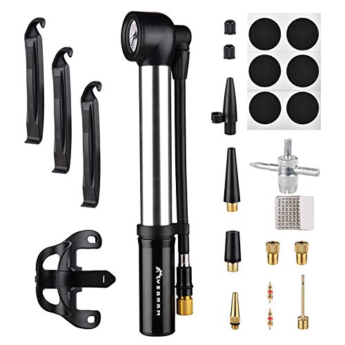 Conjunto de bomba de bicicleta, Romacci Mini bomba de bicicleta Bomba de bicicleta 150 PSI Bomba de