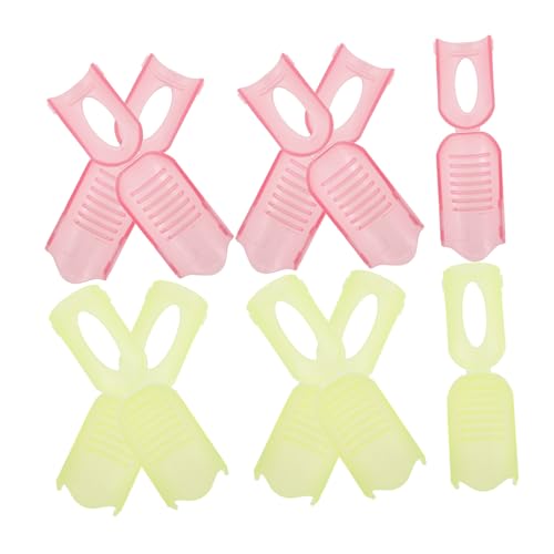 HAPINARY Nail Gel Remover Tool Kit 10pcs Plastic Clip Secure Grip Nail Polish Remover Cap Clips for Quick Easy Removal